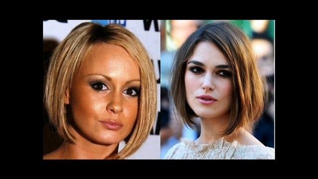 Удачные женские прически для круглого лица смотреть онлайн