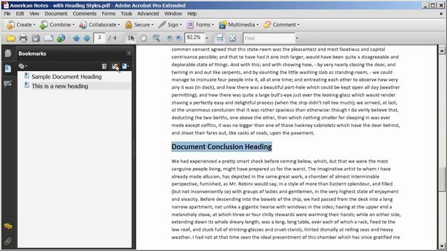 Adding and Editing Bookmarks in a PDF Document смотреть онлайн