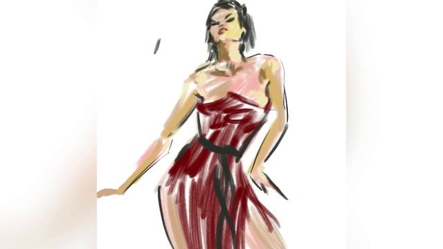 Figure drawing. Sketch on the device screen. смотреть онлайн