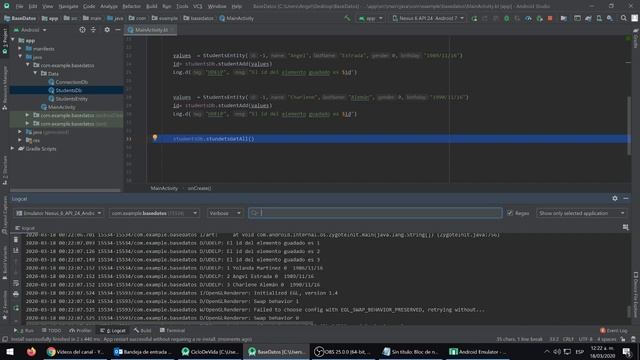 ANDROID STUDIO - SQLite III смотреть онлайн