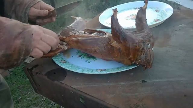 Кролик горячего копчения. смотреть онлайн