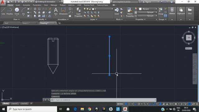AutoCad Lecture 2 (Use of Fillet, Chamfer, Rotate & Hatch Command) by Fahad Anwar смотреть онлайн