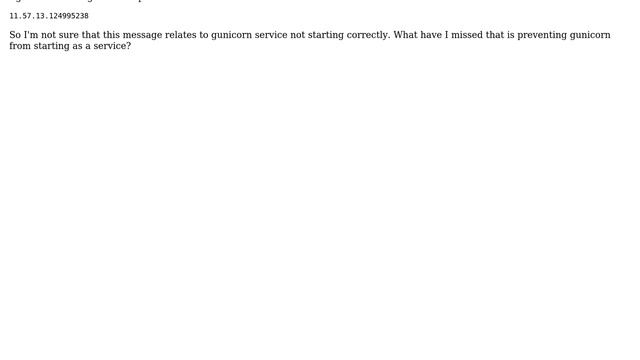 DevOps & SysAdmins: Failed to start gunicorn.service: Unit is not loaded properly: Bad message смотреть онлайн