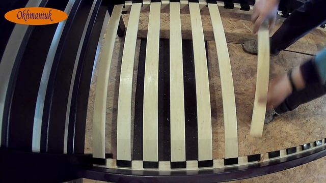 Установка гнутоклееных ламелей смотреть онлайн