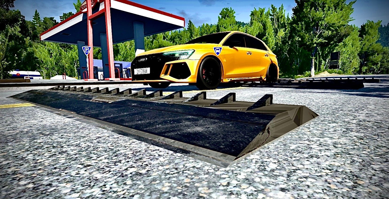 Шипы против автомобилей на высокой скорости смотреть онлайн