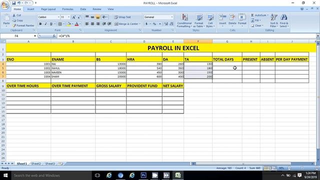 How to create a Employee details in excel ||Payslip ||NGCC Software Technologies. смотреть онлайн