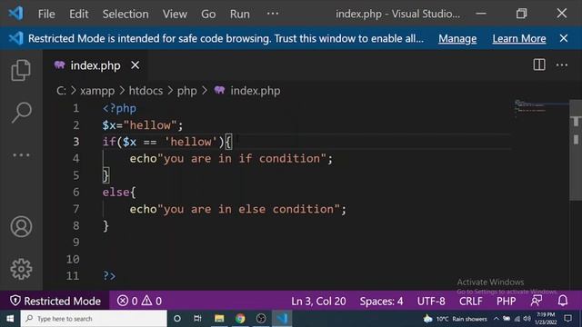 Control Statement in Php || learn php form beginning || Web development Class #16 смотреть онлайн