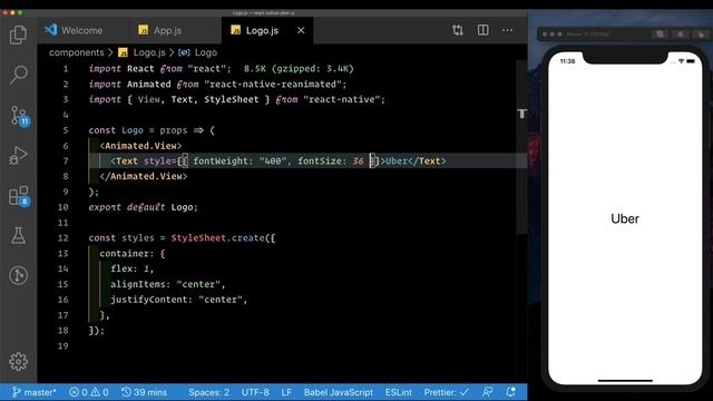 #1 Animated Uber Login - Animating the Logo | Professional Animations in React Native смотреть онлайн