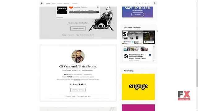SiliconBlogger - Clean Personal Blog WordPress Theme TMT | Free Templ смотреть онлайн