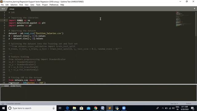 support vector regression using Python CS 601 SUB NAME ML BY DR VIJAY BHANDARI смотреть онлайн