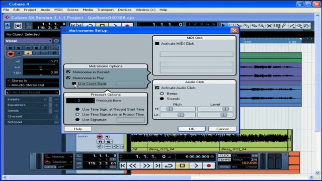 Cubase Video Tutorial - Lesson 28: Click Track смотреть онлайн