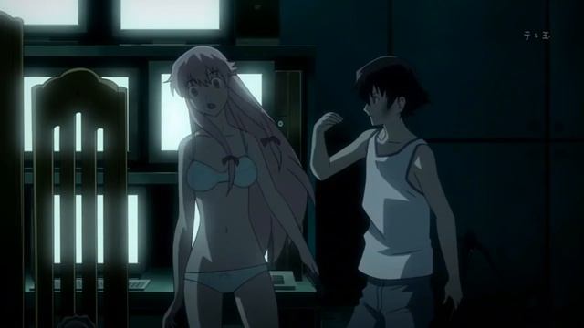 Mirai Nikki - Yuki Slaps Yuno for 10 Minutes. смотреть онлайн