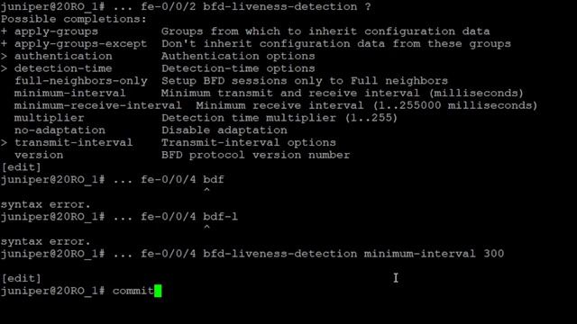 Juniper 20 Настройка BFD совместно с OSPF смотреть онлайн