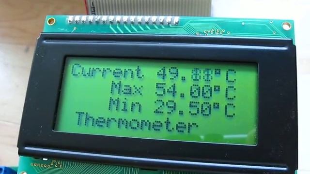 Max-Min Thermometer with ATmega32 and DS18B20 смотреть онлайн