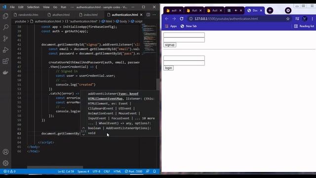 #firebase #modular version 9 #web #authentication, signin, login a user #firebaseauthentication смотреть онлайн