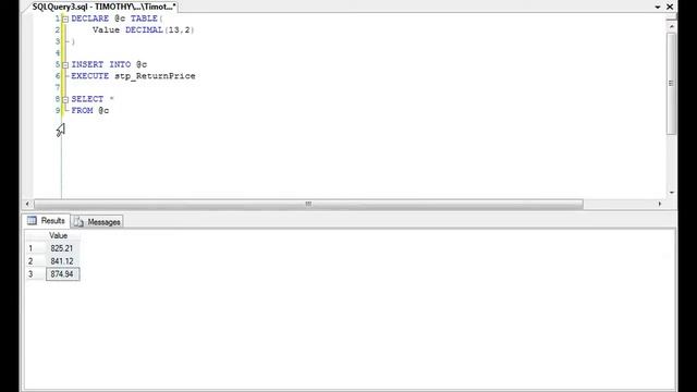 TSQL: How To Return A Value From A Stored Procedure смотреть онлайн