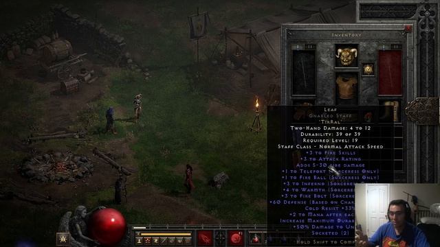 Diablo 2 Resurrected How Make Rune Word Leaf Tir Ral Great Beginner Sorceress Weapon смотреть онлайн