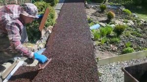 Бесшовное резиновое покрытие из резиновой крошки для садовых дорожек