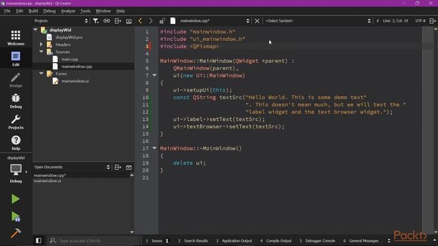 Learning Qt 5 : Display Widgets | packtpub.com смотреть онлайн