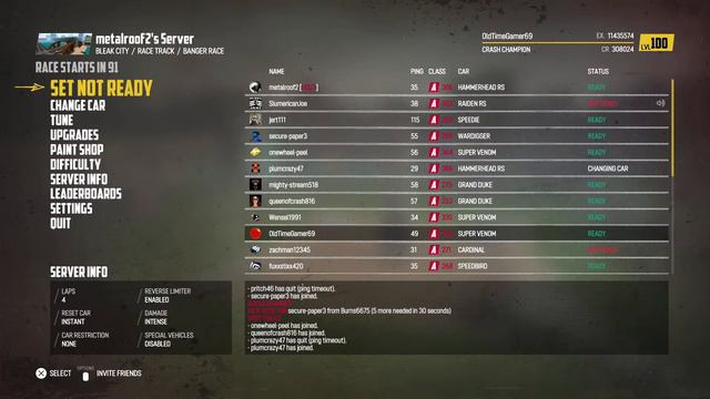 Gonna Hop Into A Later Night Wreckfest Lobby