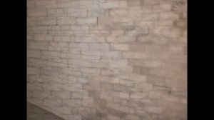 Кирпичная стена из потолочной плитки. Brick wall from ceiling tiles