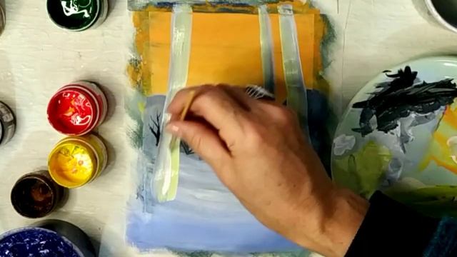 Медведь Как нарисовать пейзаж смотреть онлайн