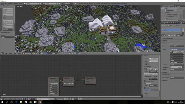 Импорт мира Minecraft в Blender смотреть онлайн
