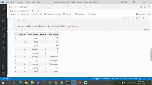 merge function in pandas detailed explained. #pandas #learncoding #python #pythonprogramming смотреть онлайн
