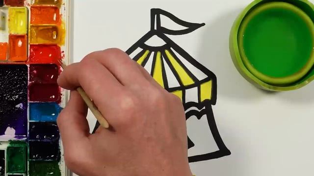 Рисуем фломастерами. Простой милый рисунок. Рисование для детей смотреть онлайн