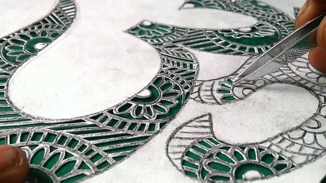 #papercuttingart /Learn to paper cut /omm sign /paper cutting tutorial/rainbow art смотреть онлайн