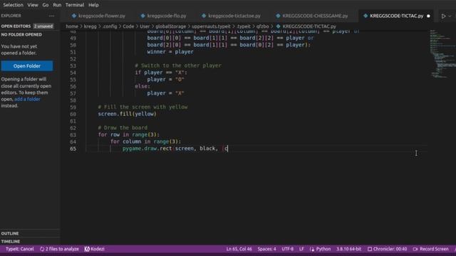 Make cute Tic TAC Toe game using python смотреть онлайн