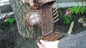 Ещё одна поделка // Украшаем дерево декоративной дверью