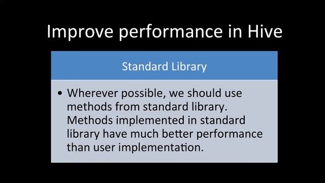 How will you improve the performance of a program in Hive? смотреть онлайн
