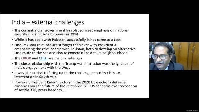 Changing Geopolitics in Indo-Pacific Region: India-China-US Relations: Prof. Biju Paul Abraham, IIM смотреть онлайн