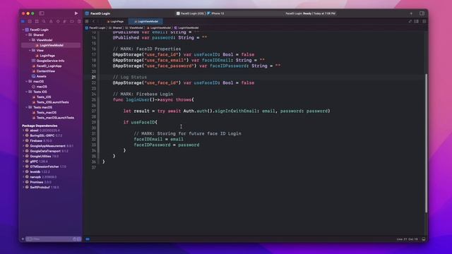 SwiftUI 3.0 Login Page With Face/Touch ID Integrated With Firebase Auth - Xcode 13 - UI/UX - Part 1 смотреть онлайн