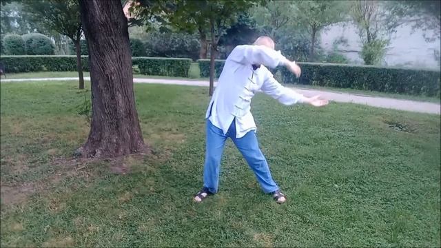 18 форм тайцзи цигун Поймать рыбу и посмотреть на небо