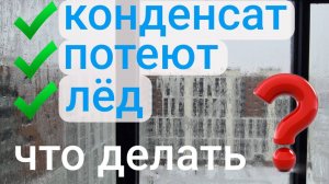 Откуда берётся конденсат на окнах и как с ним бороться?