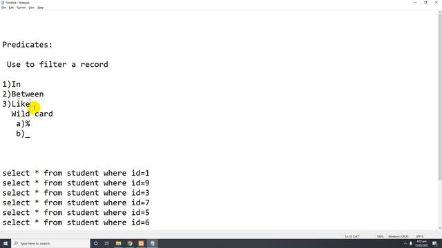 Predicate in MYSQL | in Urdu смотреть онлайн
