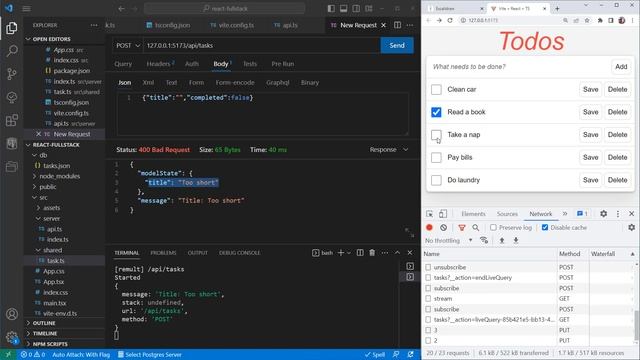 Build a Full-Stack React App and deploy to the cloud using: vite, node.js, express, postgres& remul смотреть онлайн