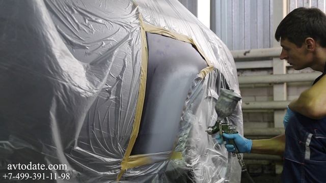 Ремонт и покраска заднего крыла Rolls-Royce Dawn смотреть онлайн