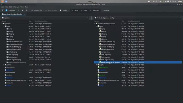 ArchLabs : 83 use meld to compare version A with version B смотреть онлайн