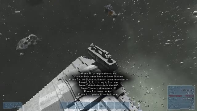 Space engineers - Session #2 "Star wars star destroyer" смотреть онлайн