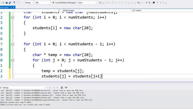 Dynamic 2D char arrays - solved example смотреть онлайн