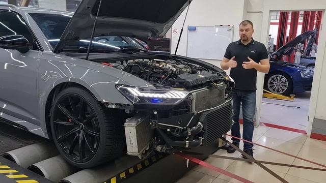 Audi RS6 C8 STAGE2 FMIC (intercoolers), интеркулеры фронтальные смотреть онлайн