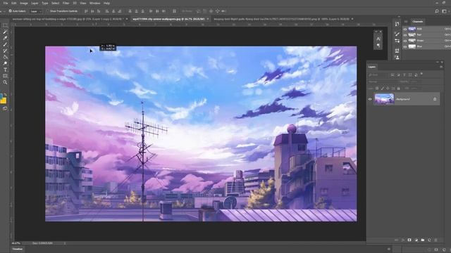 Turn Photo into Anime Style Effect Photoshop Tutorial 2020 смотреть онлайн