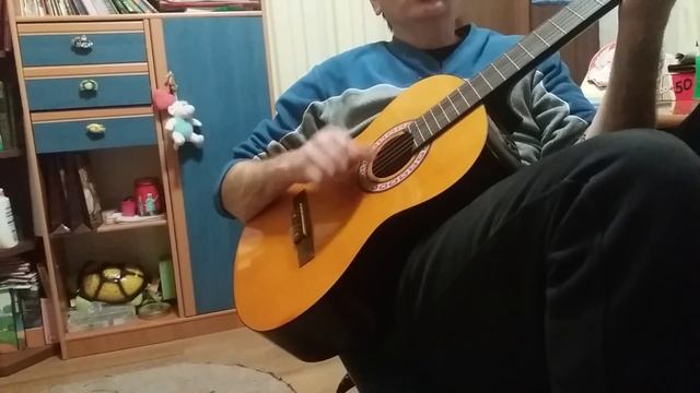 "Голуби летят над нашей зоной ". Игра на гитаре . смотреть онлайн