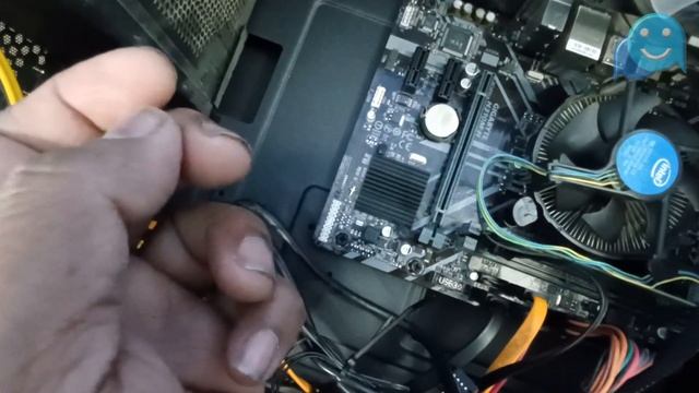Front Panel Connectors On Motherboard | Power Sw Cable Connect On Motherboard | Gigabyte Motherboar