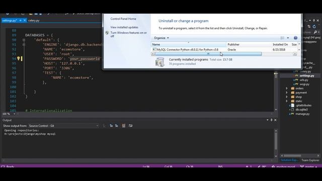 mysql OperationalError: (2059, "Authentication plugin 'caching_sha2_password' смотреть онлайн
