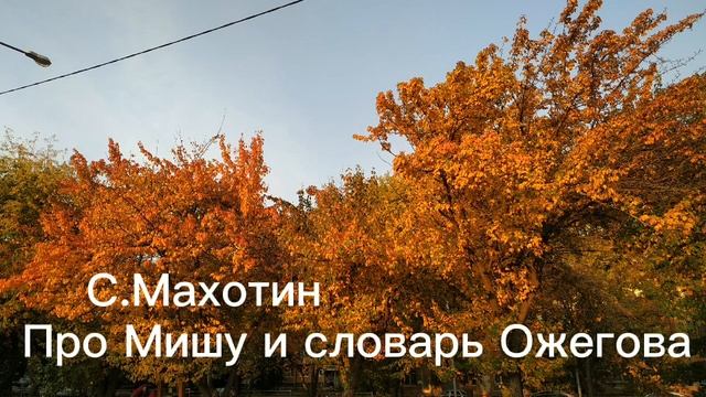 Аудиокнига "Про Мишу и словарь Ожегова" С.Махотин смотреть онлайн