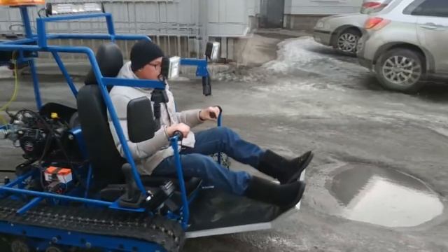 Кресло на гусенице от Бурана смотреть онлайн